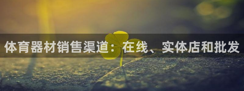 杏鑫平台注册步骤微博：体育器材销售渠道：在线、实体店