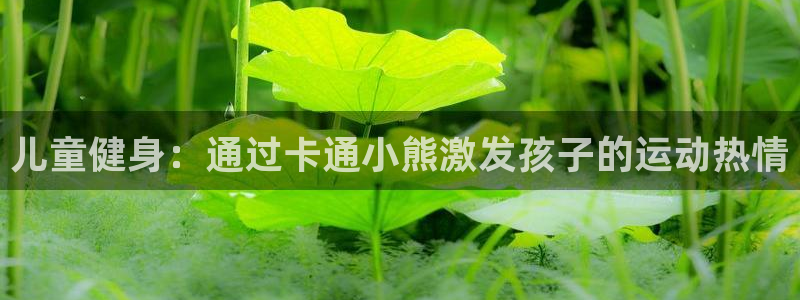 杏鑫雷霆下载：儿童健身：通过卡通小熊激发孩子的运动热